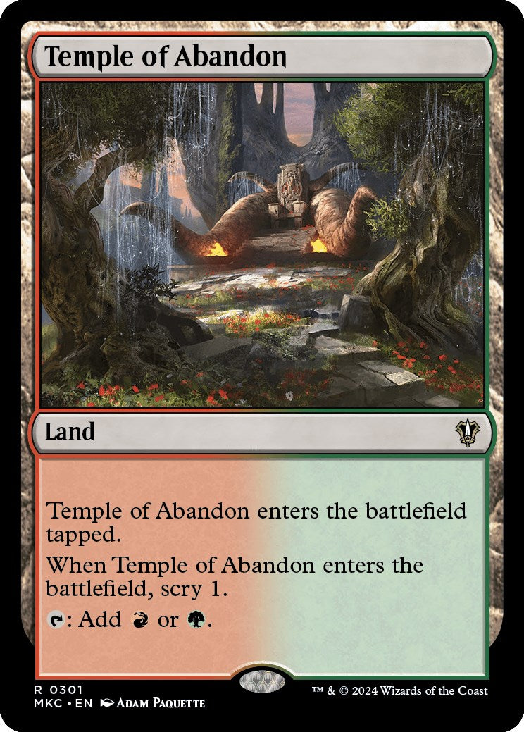 Temple of Abandon [Murders at Karlov Manor Commander] | Galaxy Games LLC
