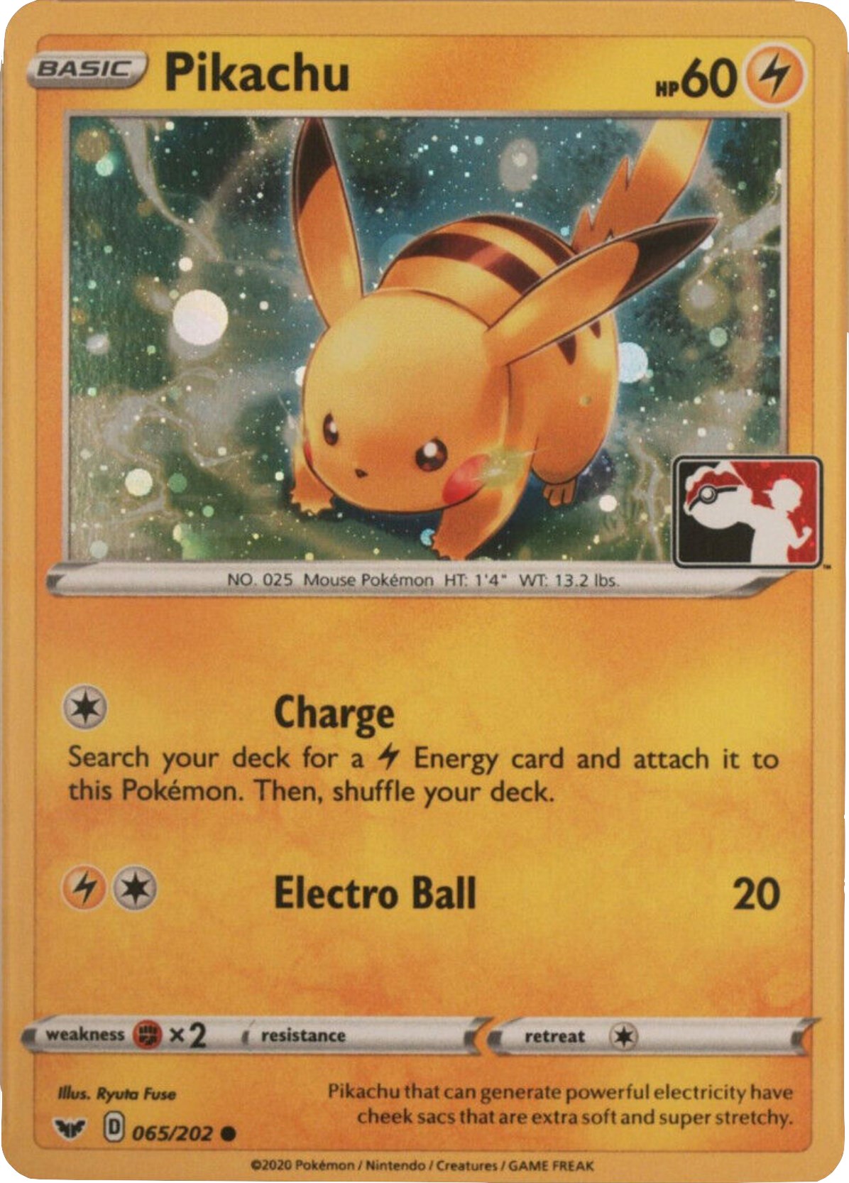 Pikachu (065/202) (Cosmos Holo) [League & Championship Cards] | Galaxy Games LLC