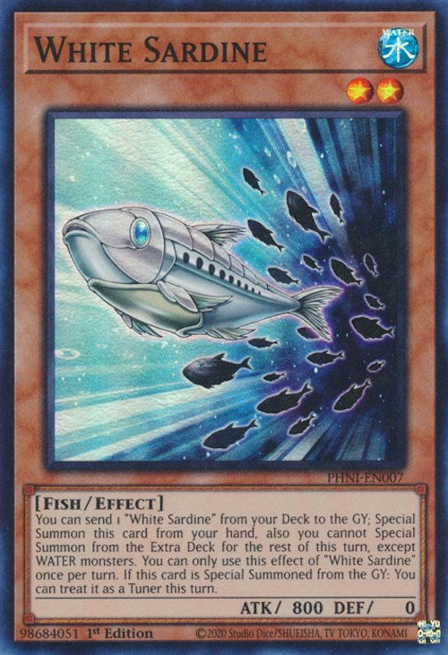 White Sardine [PHNI-EN007] Super Rare | Galaxy Games LLC