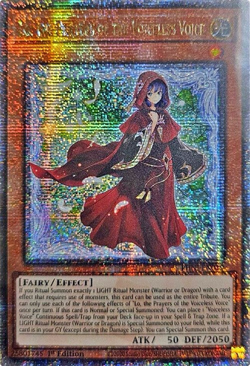 Lo, the Prayers of the Voiceless Voice [PHNI-EN019] Quarter Century Secret Rare | Galaxy Games LLC