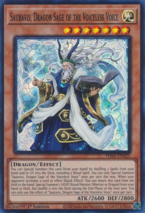 Sauravis, Dragon Sage of the Voiceless Voice [PHNI-EN021] Super Rare | Galaxy Games LLC