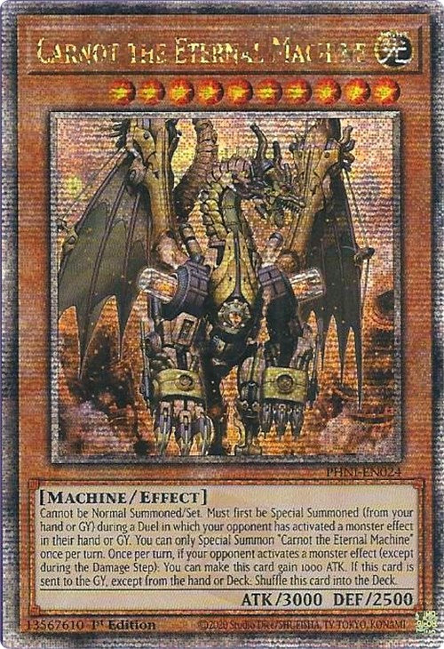 Carnot the Eternal Machine [PHNI-EN024] Quarter Century Secret Rare | Galaxy Games LLC