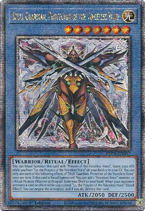 Skull Guardian, Protector of the Voiceless Voice [PHNI-EN037] Quarter Century Secret Rare | Galaxy Games LLC