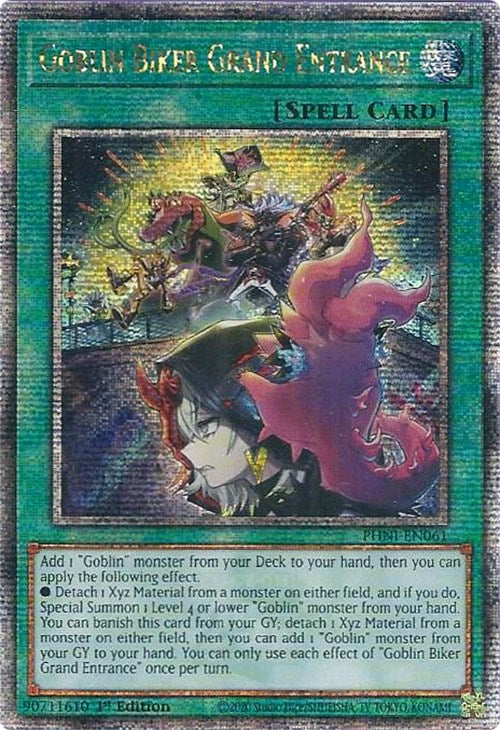 Goblin Biker Grand Entrance [PHNI-EN061] Quarter Century Secret Rare | Galaxy Games LLC