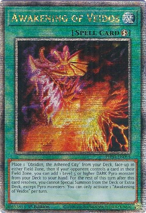 Awakening of Veidos [PHNI-EN095] Quarter Century Secret Rare | Galaxy Games LLC