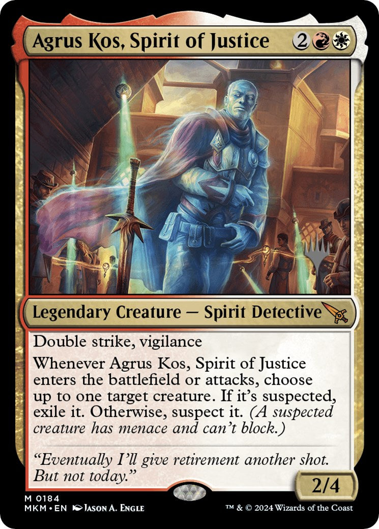 Agrus Kos, Spirit of Justice (Promo Pack) [Murders at Karlov Manor Promos] | Galaxy Games LLC