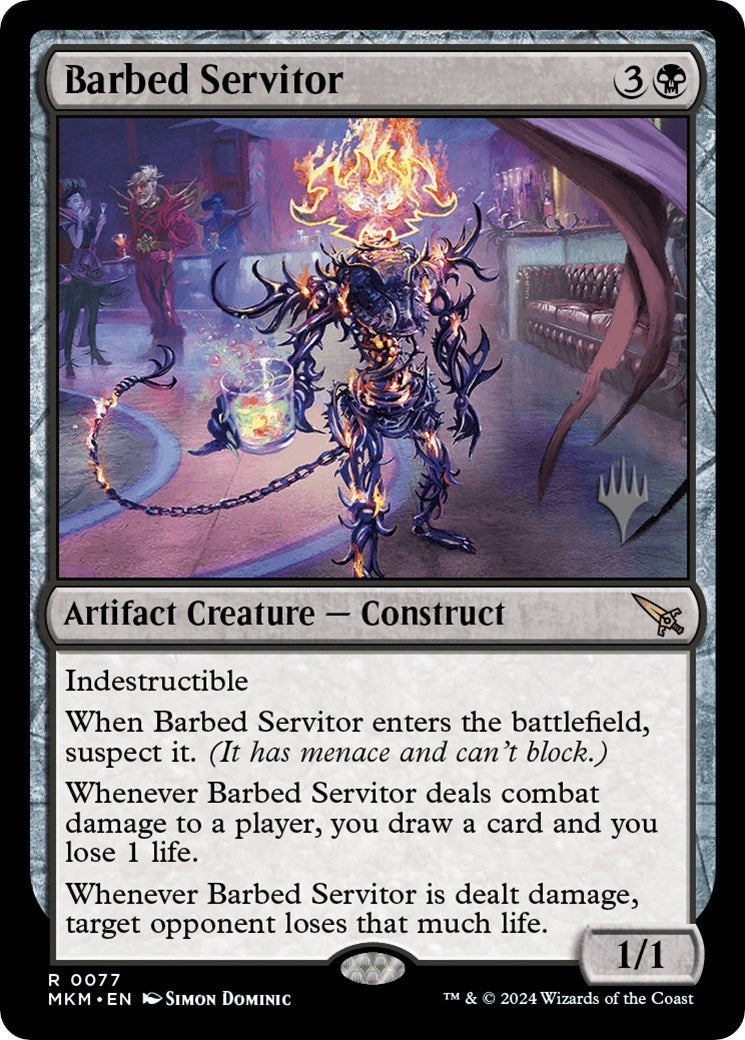 Barbed Servitor (Promo Pack) [Murders at Karlov Manor Promos] | Galaxy Games LLC