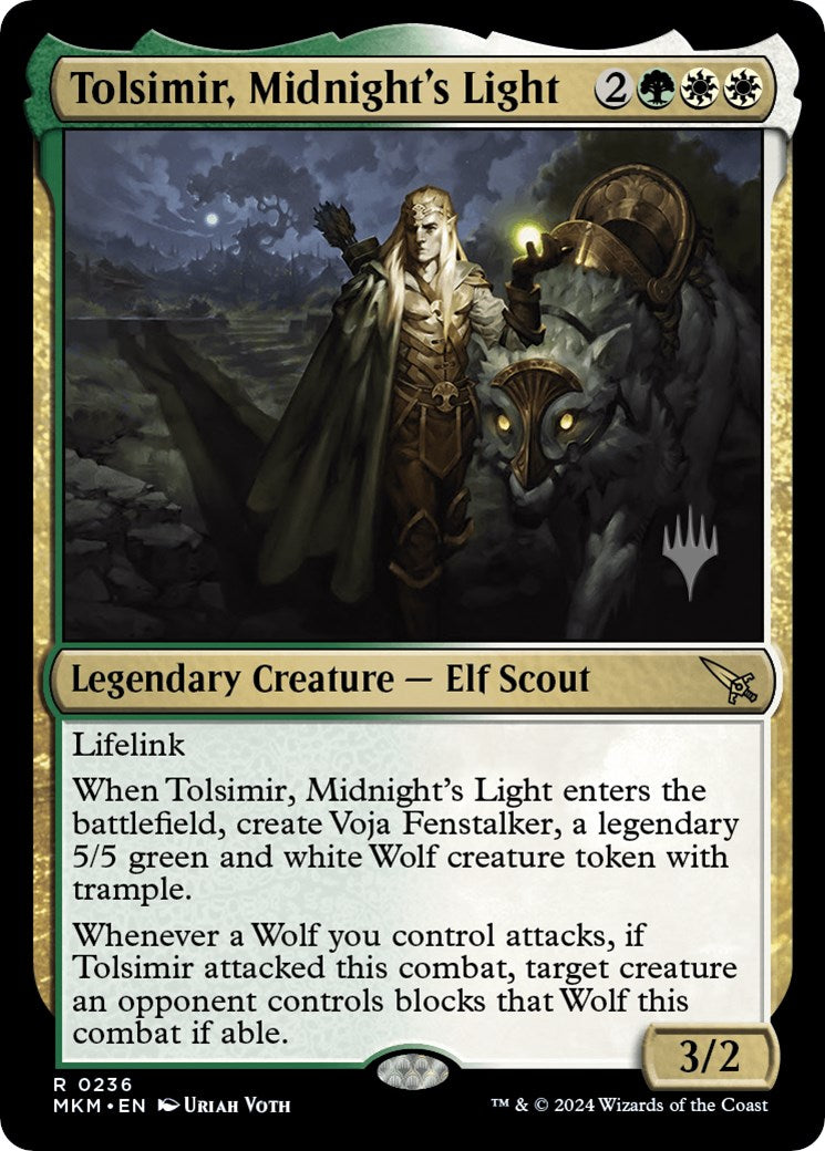 Tolsimir, Midnight's Light (Promo Pack) [Murders at Karlov Manor Promos] | Galaxy Games LLC