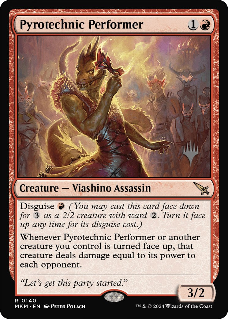 Pyrotechnic Performer (Promo Pack) [Murders at Karlov Manor Promos] | Galaxy Games LLC