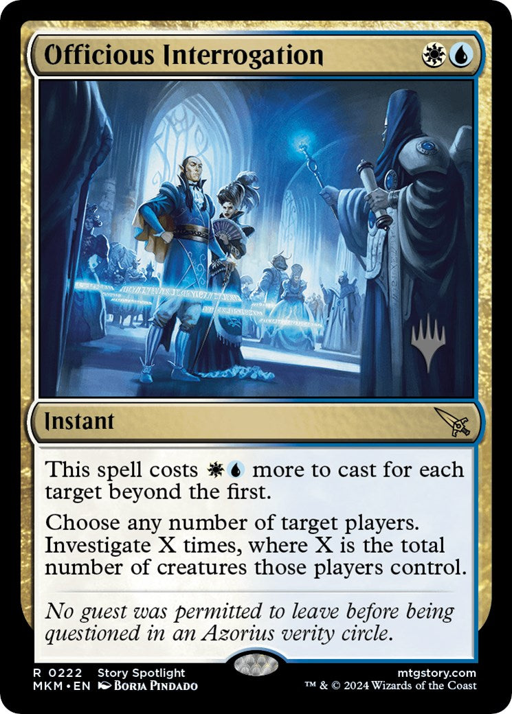 Officious Interrogation (Promo Pack) [Murders at Karlov Manor Promos] | Galaxy Games LLC