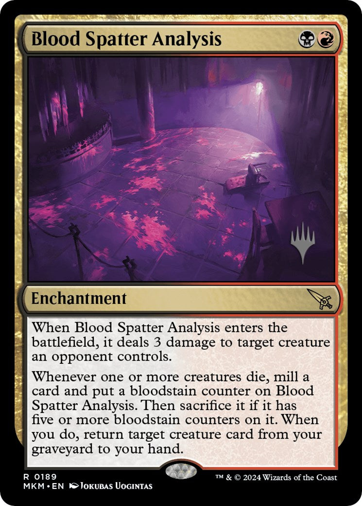 Blood Spatter Analysis (Promo Pack) [Murders at Karlov Manor Promos] | Galaxy Games LLC