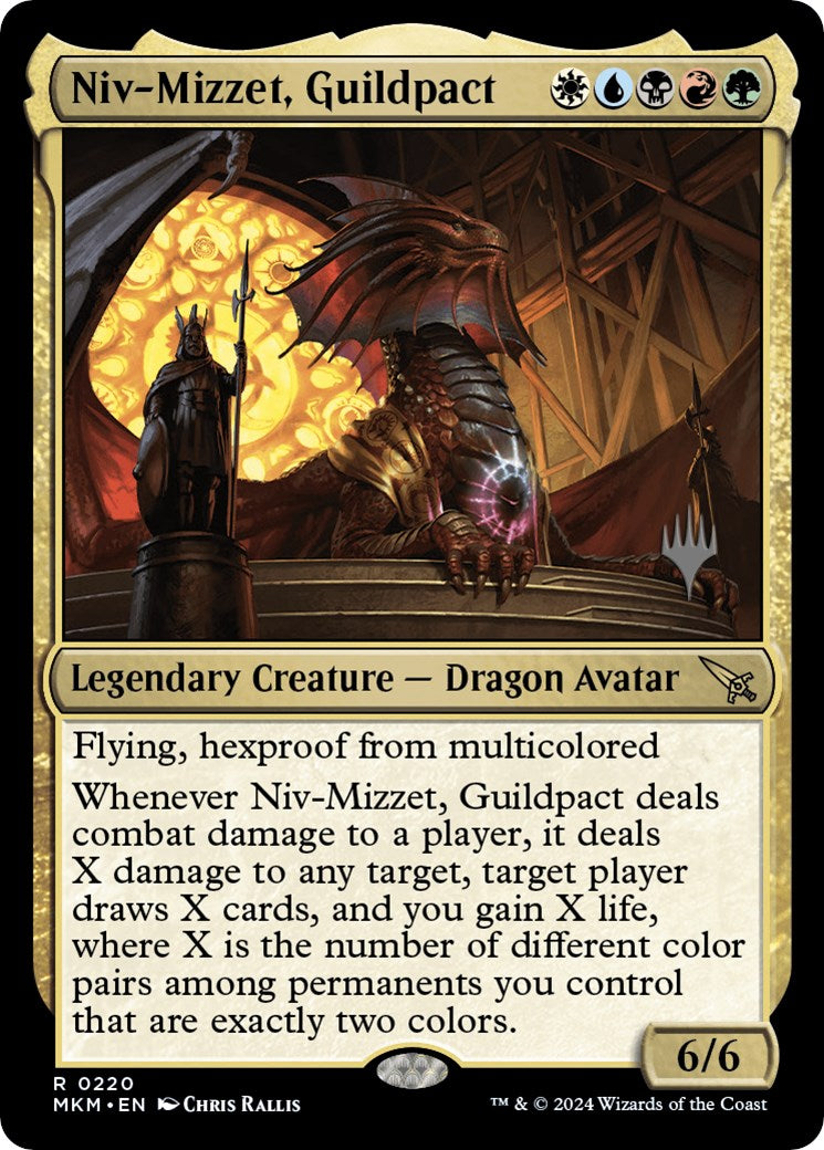 Niv-Mizzet, Guildpact (Promo Pack) [Murders at Karlov Manor Promos] | Galaxy Games LLC