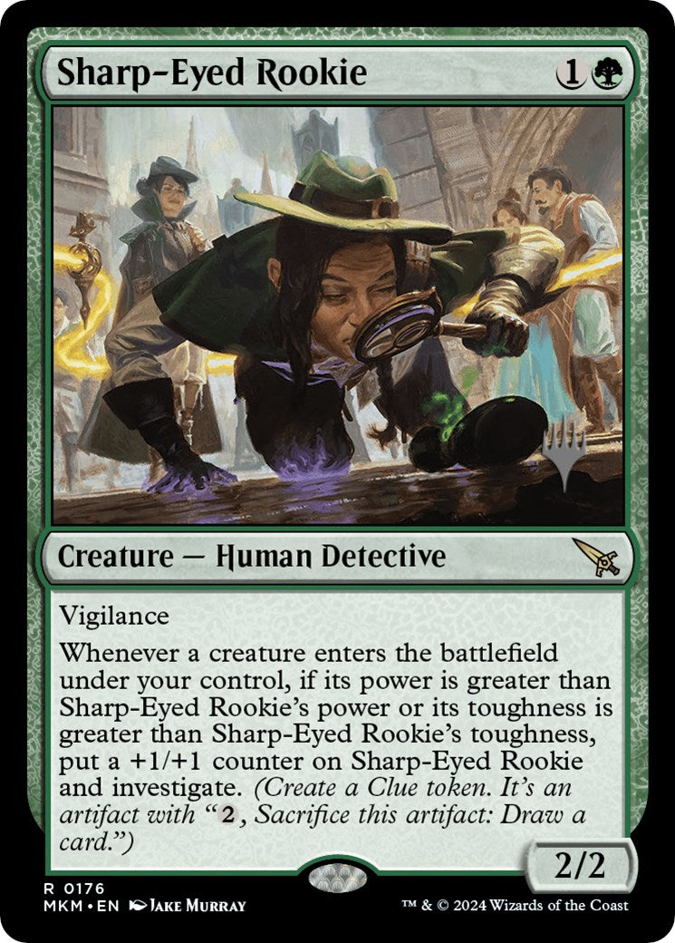 Sharp-Eyed Rookie (Promo Pack) [Murders at Karlov Manor Promos] | Galaxy Games LLC