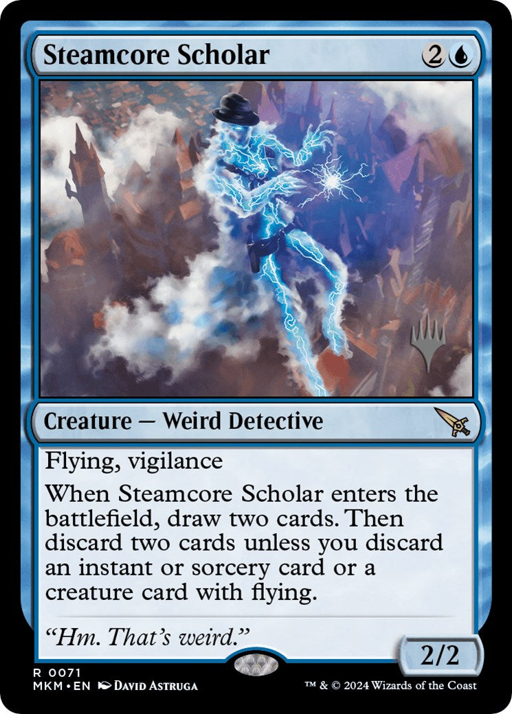 Steamcore Scholar (Promo Pack) [Murders at Karlov Manor Promos] | Galaxy Games LLC