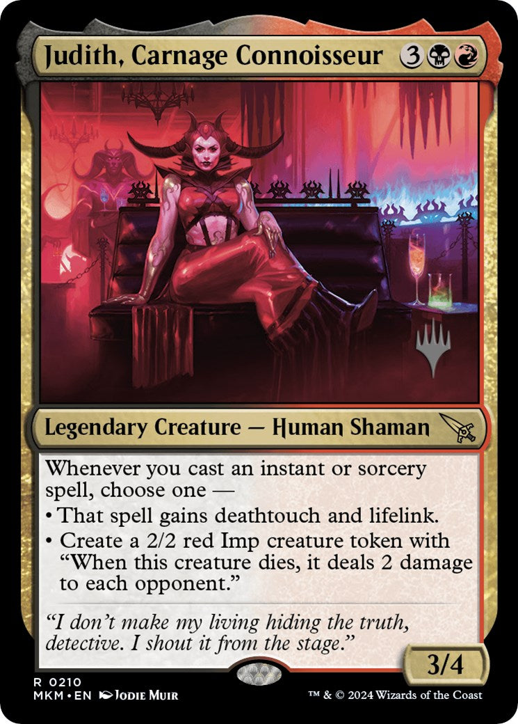 Judith, Carnage Connoisseur (Promo Pack) [Murders at Karlov Manor Promos] | Galaxy Games LLC