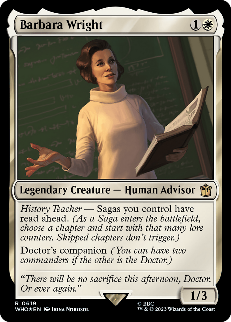 Barbara Wright (Surge Foil) [Doctor Who] | Galaxy Games LLC