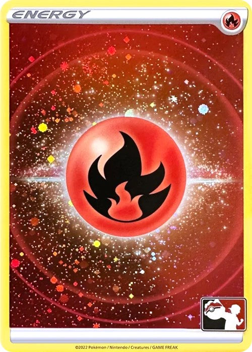 Fire Energy (Cosmos Holo) [Prize Pack Series Three] | Galaxy Games LLC