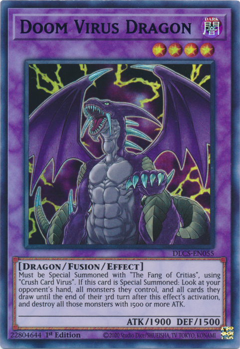 Doom Virus Dragon (Purple) [DLCS-EN055] Ultra Rare | Galaxy Games LLC