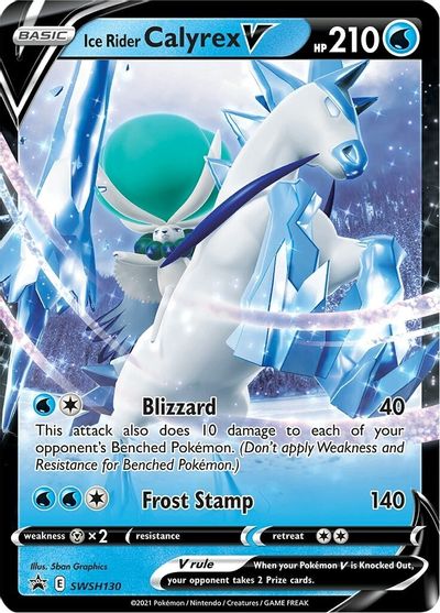 Ice Rider Calyrex V (SWSH130) [Sword & Shield: Black Star Promos] | Galaxy Games LLC