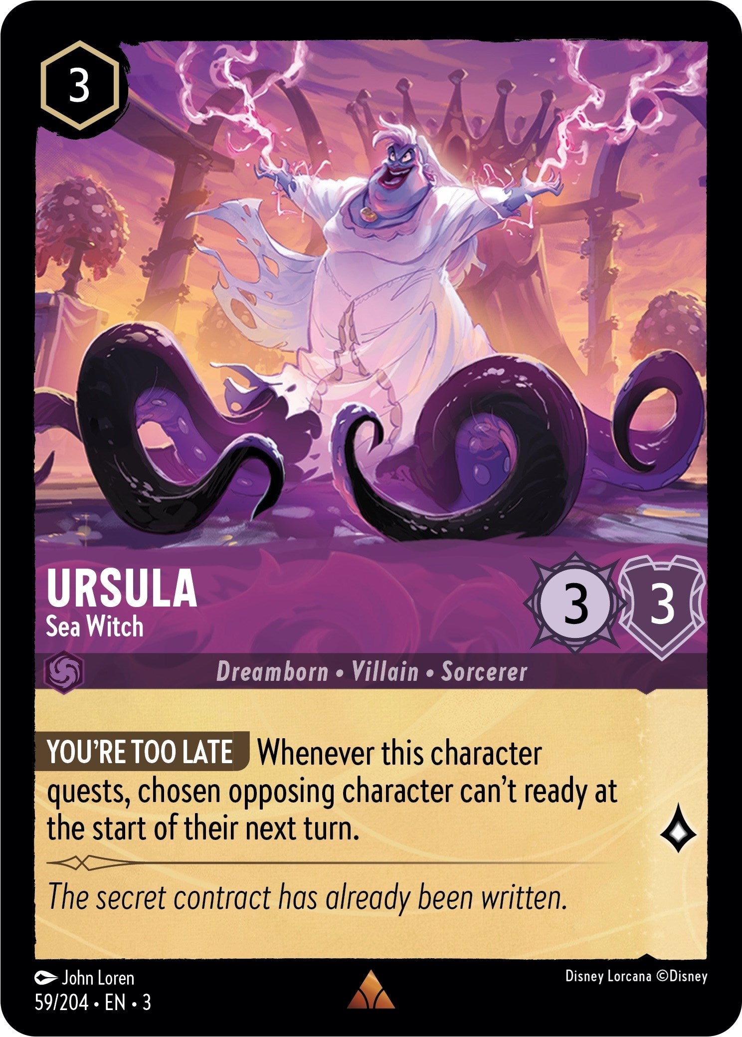 Ursula - Sea Witch (59/204) [Into the Inklands] | Galaxy Games LLC