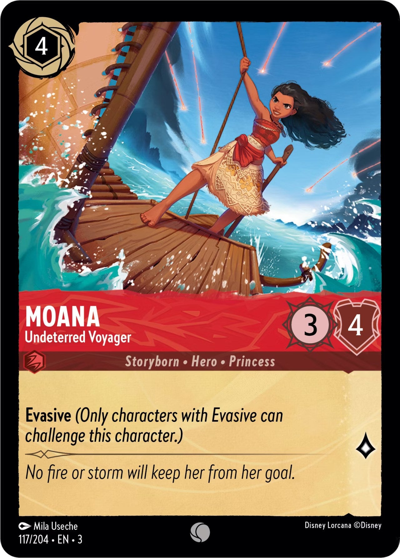 Moana - Undeterred Voyager (117/204) [Into the Inklands] | Galaxy Games LLC