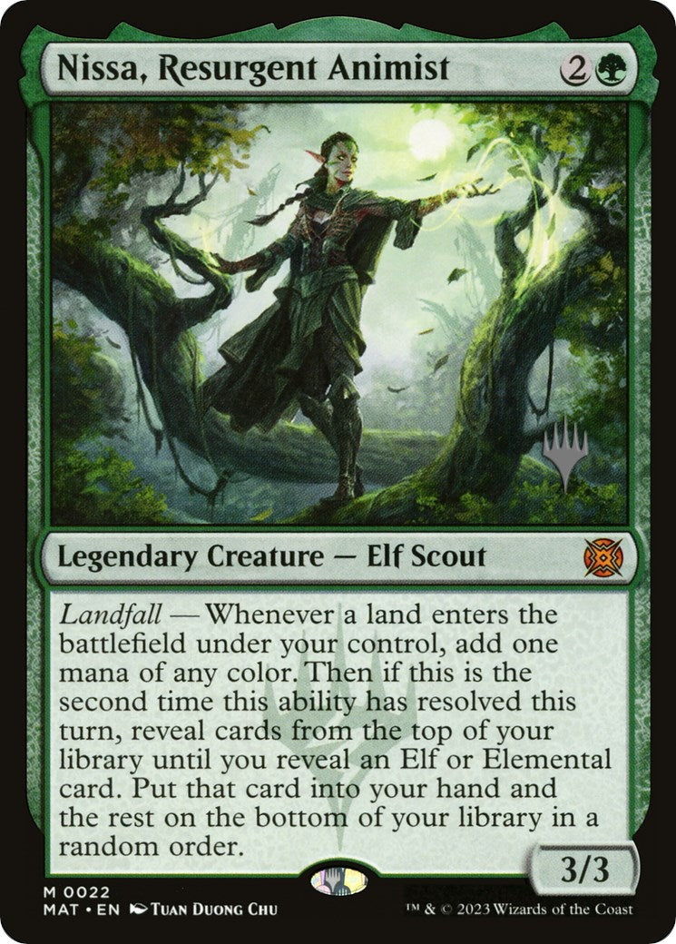 Nissa, Resurgent Animist (Promo Pack) [Murders at Karlov Manor Promos] | Galaxy Games LLC