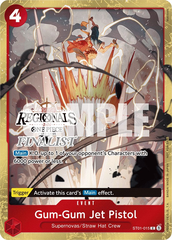 Gum-Gum Jet Pistol (Online Regional 2024) [Finalist] [One Piece Promotion Cards] | Galaxy Games LLC