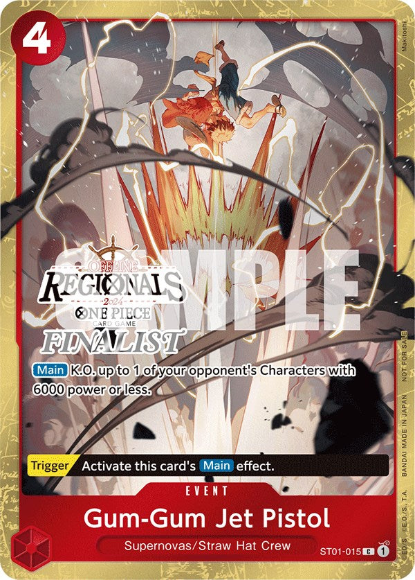 Gum-Gum Jet Pistol (Offline Regional 2024) [Finalist] [One Piece Promotion Cards] | Galaxy Games LLC