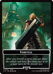 Foretell // Treasure Double-Sided Token [FINAL FANTASY Commander Tokens] | Galaxy Games LLC