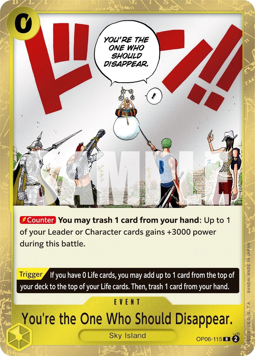 You're the One Who Should Disappear [Wings of the Captain] | Galaxy Games LLC