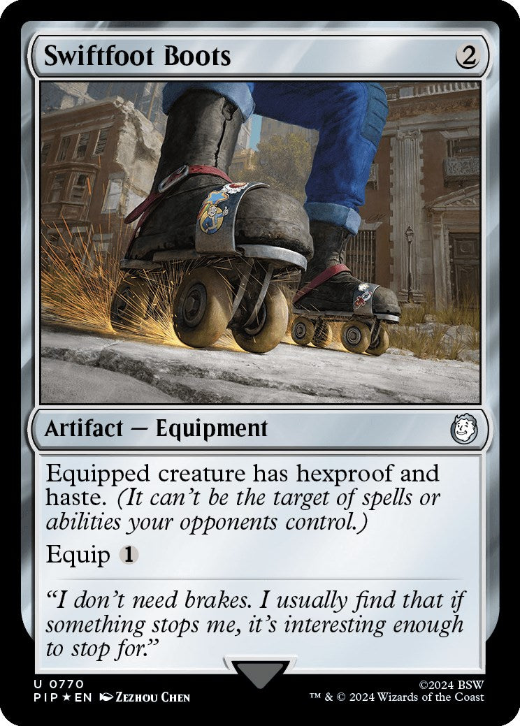 Swiftfoot Boots (Surge Foil) [Fallout] | Galaxy Games LLC