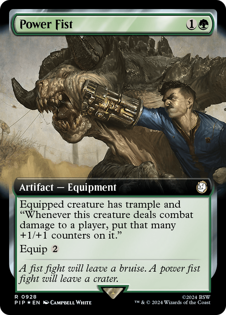 Power Fist (Extended Art) (Surge Foil) [Fallout] | Galaxy Games LLC