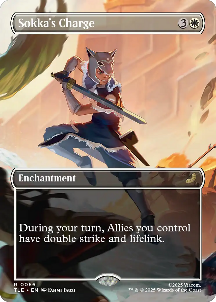 Sokka's Charge (Borderless) [Avatar: The Last Airbender: Eternal-Legal] | Galaxy Games LLC