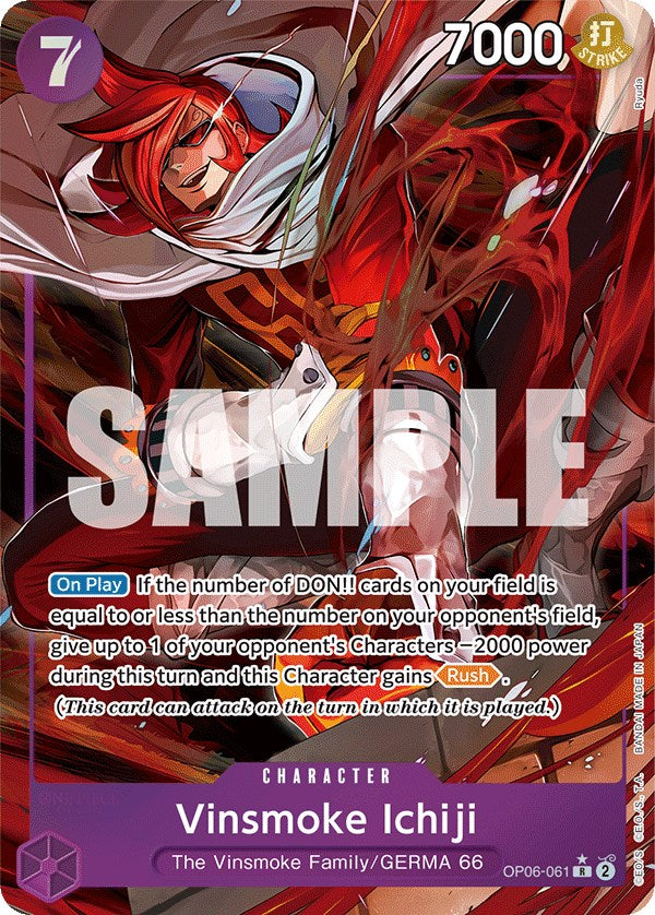 Vinsmoke Ichiji (Alternate Art) [Wings of the Captain] | Galaxy Games LLC