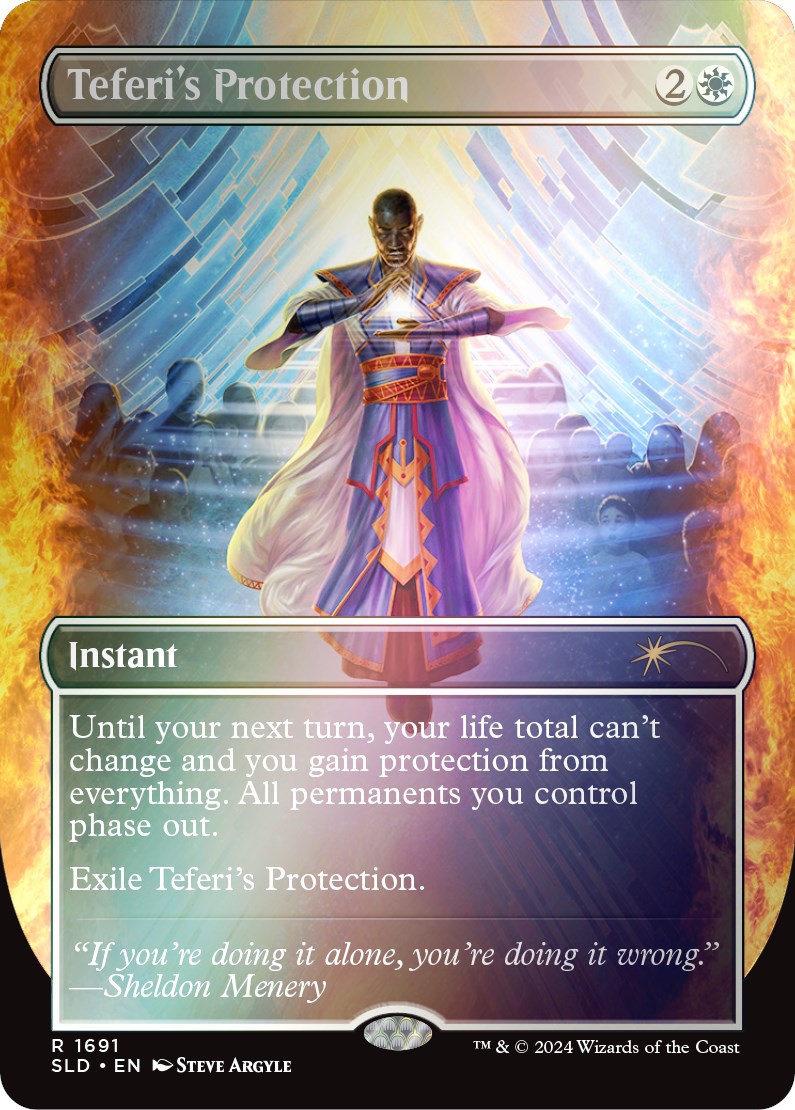 Teferi's Protection (1691) (Rainbow Foil) [Secret Lair Drop Series] | Galaxy Games LLC