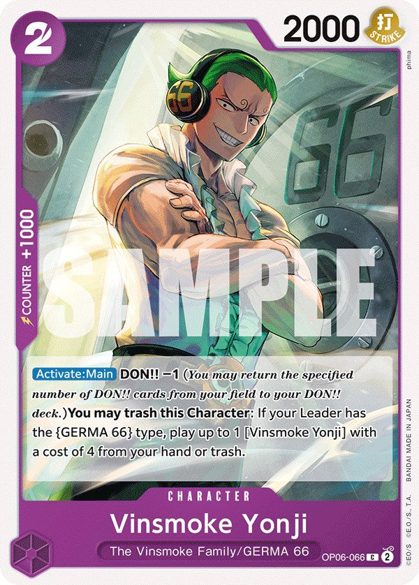 Vinsmoke Yonji [Wings of the Captain] | Galaxy Games LLC