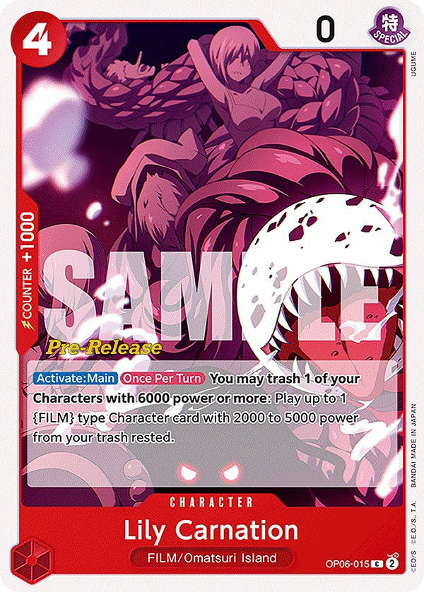 Lily Carnation [Wings of the Captain Pre-Release Cards] | Galaxy Games LLC