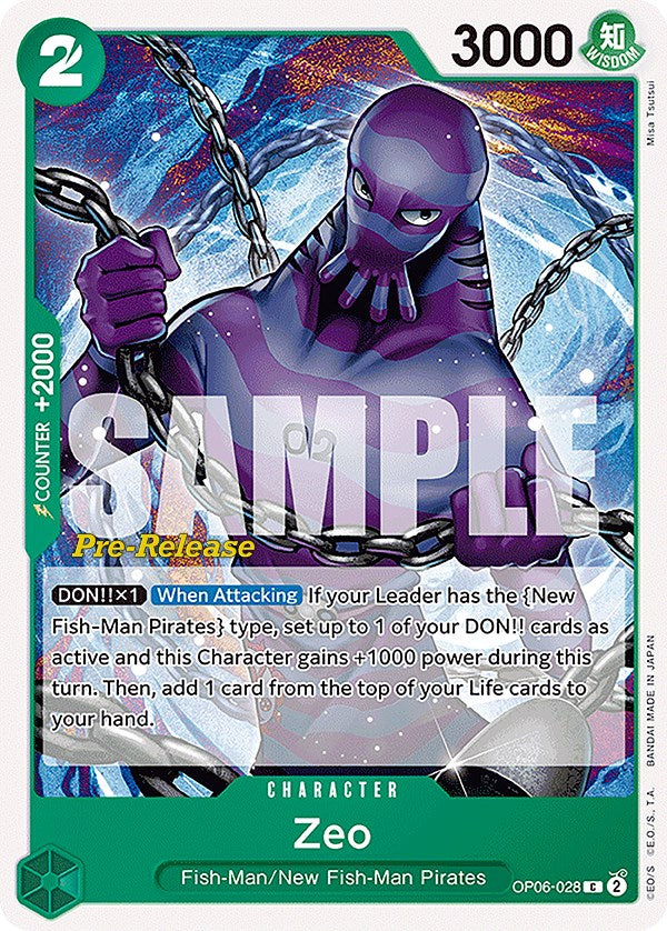 Zeo [Wings of the Captain Pre-Release Cards] | Galaxy Games LLC