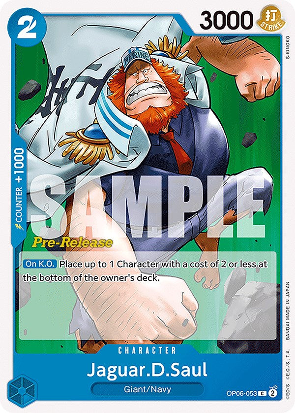 Jaguar.D.Saul [Wings of the Captain Pre-Release Cards] | Galaxy Games LLC