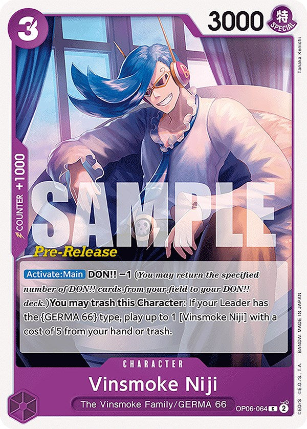 Vinsmoke Niji (064) [Wings of the Captain Pre-Release Cards] | Galaxy Games LLC