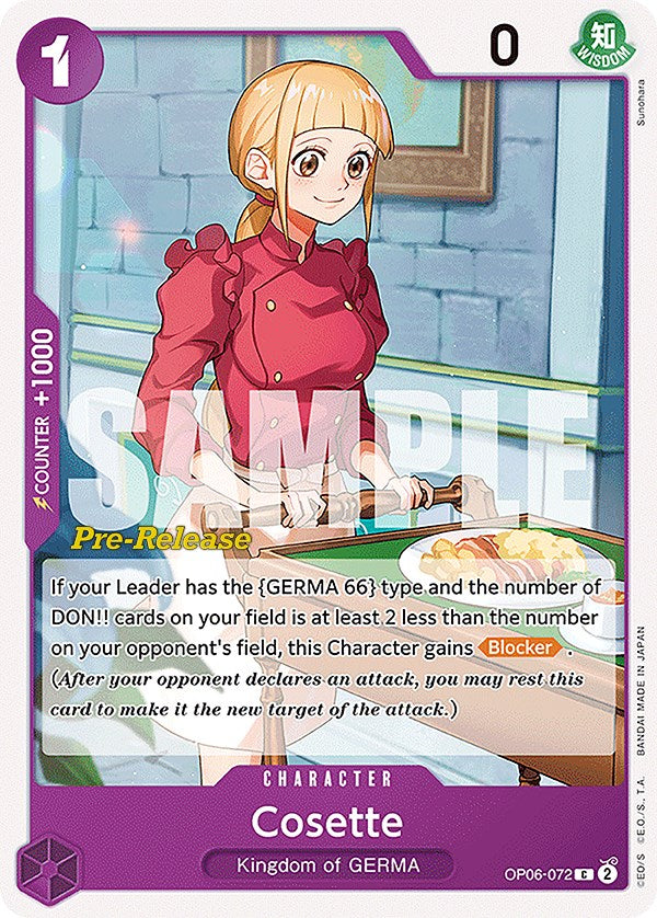Cosette [Wings of the Captain Pre-Release Cards] | Galaxy Games LLC