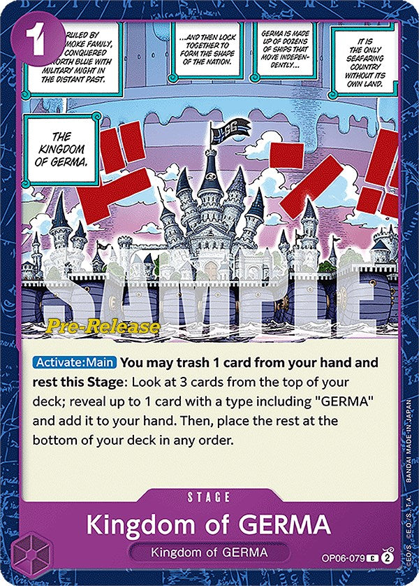 Kingdom of GERMA [Wings of the Captain Pre-Release Cards] | Galaxy Games LLC