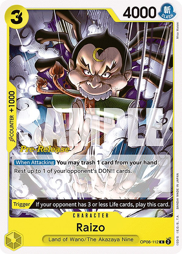 Raizo [Wings of the Captain Pre-Release Cards] | Galaxy Games LLC