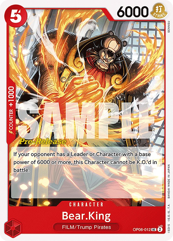 Bear.King [Wings of the Captain Pre-Release Cards] | Galaxy Games LLC