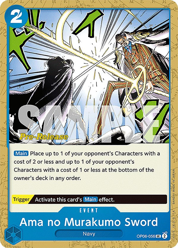 Ama no Murakumo Sword [Wings of the Captain Pre-Release Cards] | Galaxy Games LLC