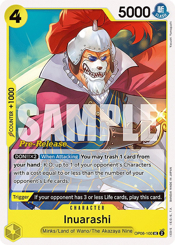 Inuarashi [Wings of the Captain Pre-Release Cards] | Galaxy Games LLC