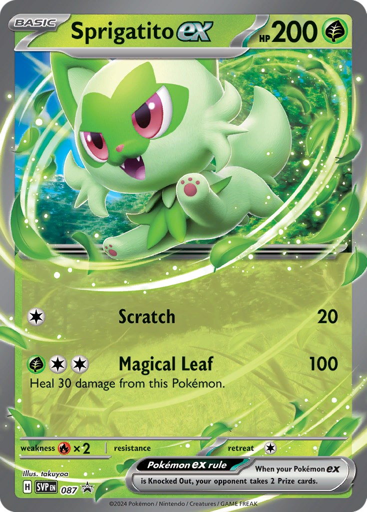 Sprigatito ex (087) [Scarlet & Violet: Black Star Promos] | Galaxy Games LLC