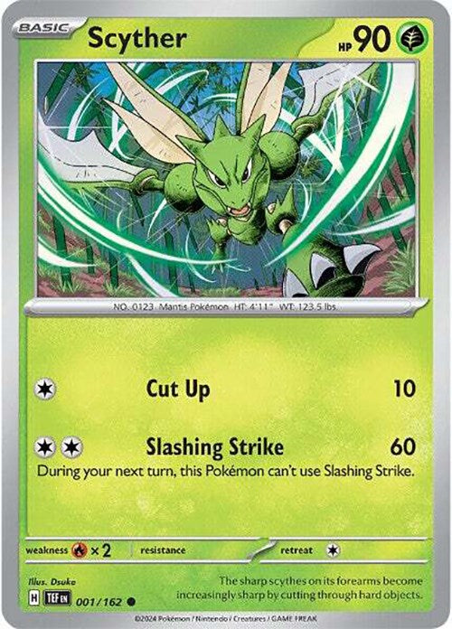 Scyther (001/162) [Scarlet & Violet: Temporal Forces] | Galaxy Games LLC