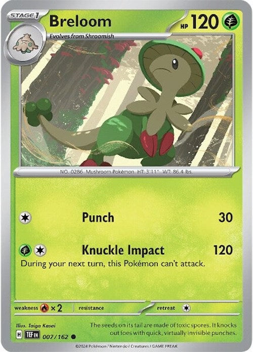 Breloom (007/162) [Scarlet & Violet: Temporal Forces] | Galaxy Games LLC