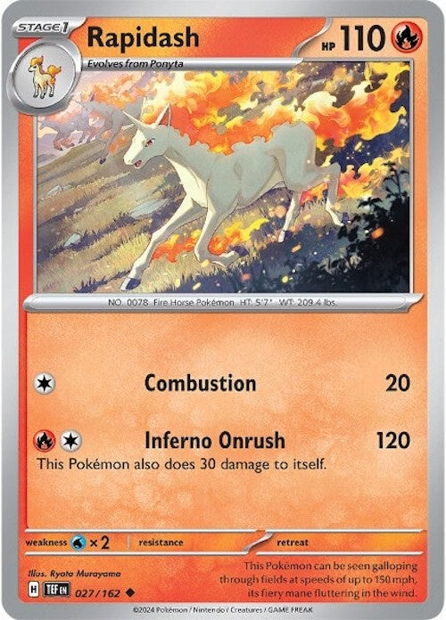 Rapidash (027/162) [Scarlet & Violet: Temporal Forces] | Galaxy Games LLC